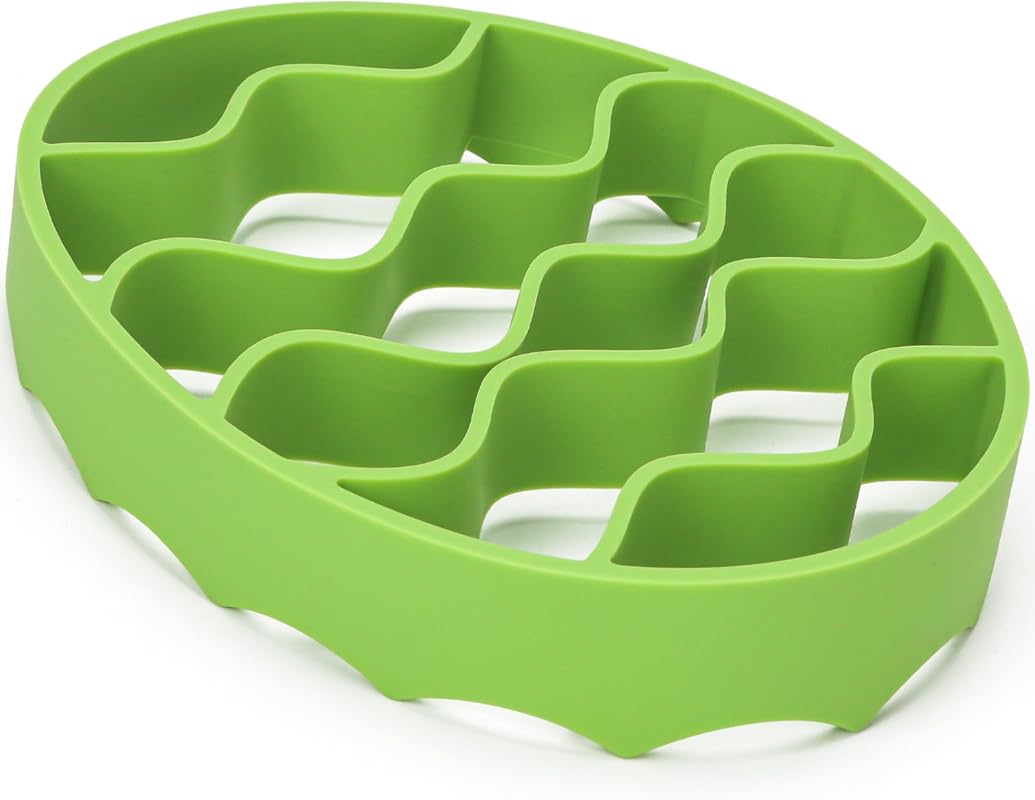 Oval Silicone Roasting Racks for Instant Pot 6Qt/8Qt & Crockpot - Non-