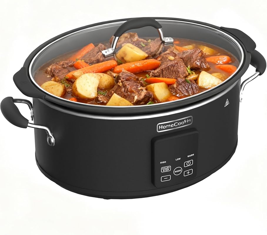 HOMECOOKIN 10 Quart Digital Programmable Slow Cooker with Timer and Di
