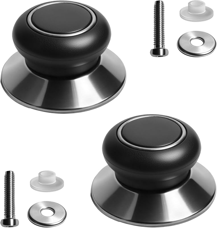 2Pcs Bakelite Pot Lid Knobs: Heat Resistant Handles for Slow Cookers,