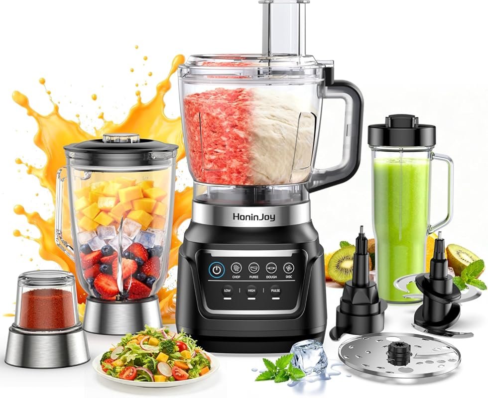 10-in-1 Professional Blender & Food Processor for Smoothies, Ice, Dough & More