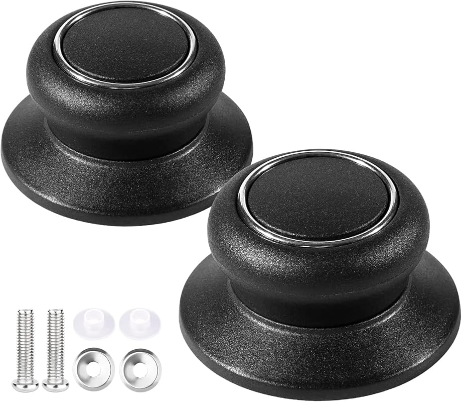 2 Pack Universal Pot Lid Handles, Heat Resistant Replacement Knobs for
