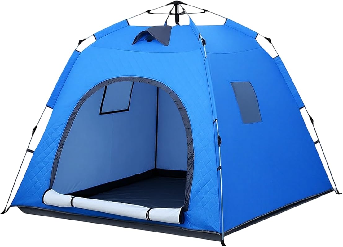Portable Pop-up 4-6 Person Camping Tent - Insulated, Windproof & Snowp