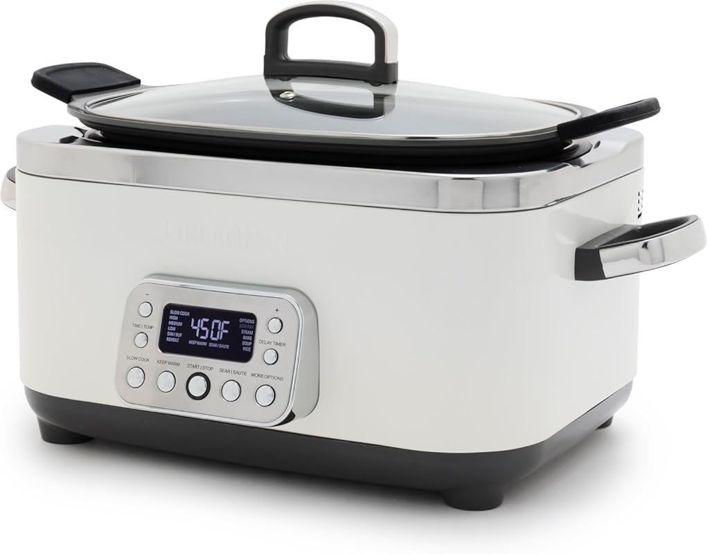 GreenPan Elite 6QT Electric Slow Cooker with Advanced Simmer Mode, PFA