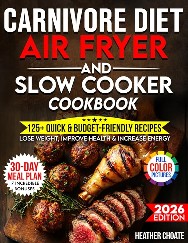 Carnivore Diet Air Fryer & Slow Cooker Cookbook: Fast, Easy, Affordabl