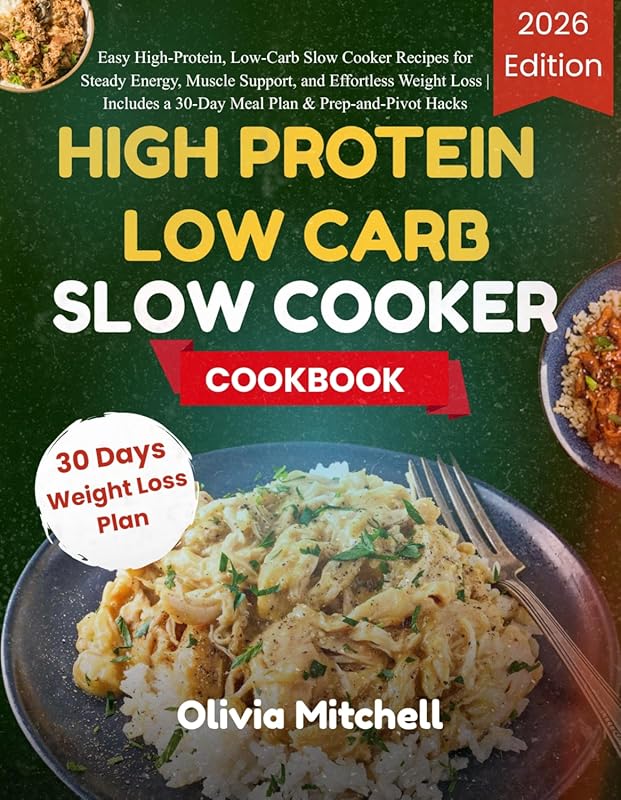 High Protein Low Carb Slow Cooker Cookbook: Easy Recipes for Steady En
