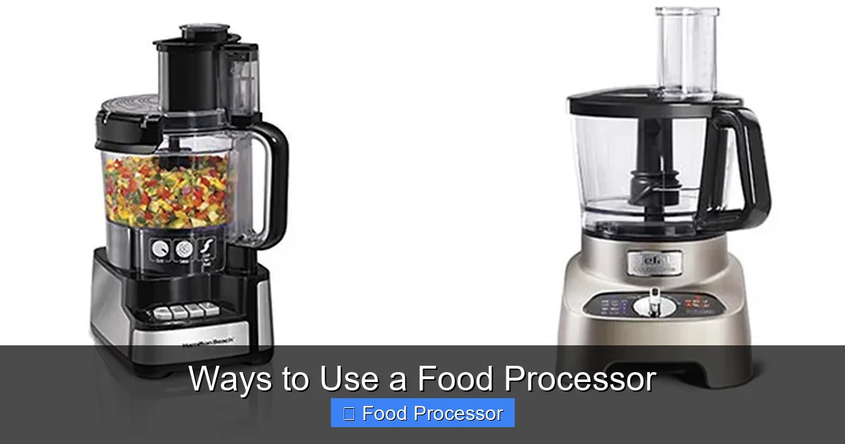 Ways to Use a Food Processor