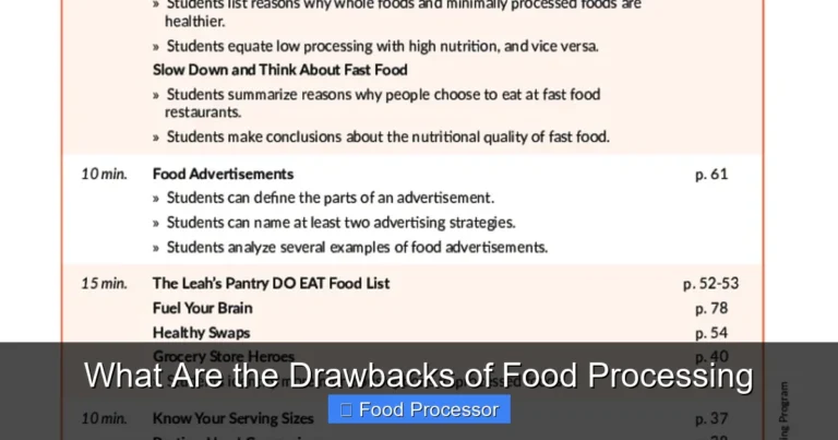 What Are the Drawbacks of Food Processing What Are the Drawbacks of Food Processing