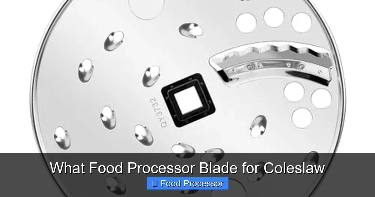 What Food Processor Blade for Coleslaw