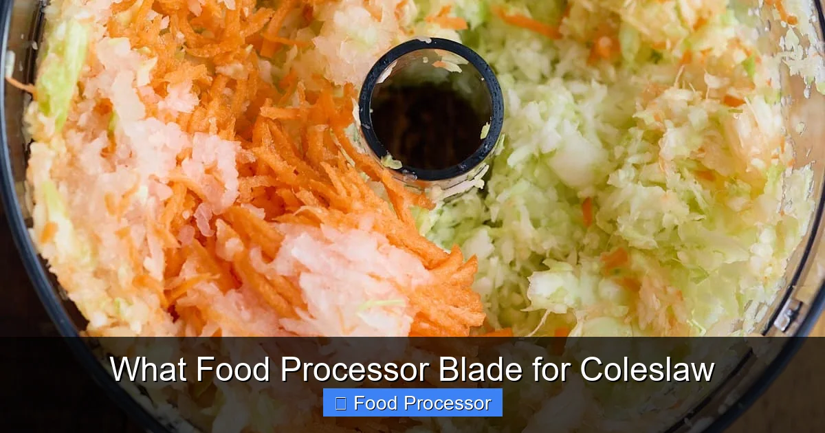 What Food Processor Blade for Coleslaw