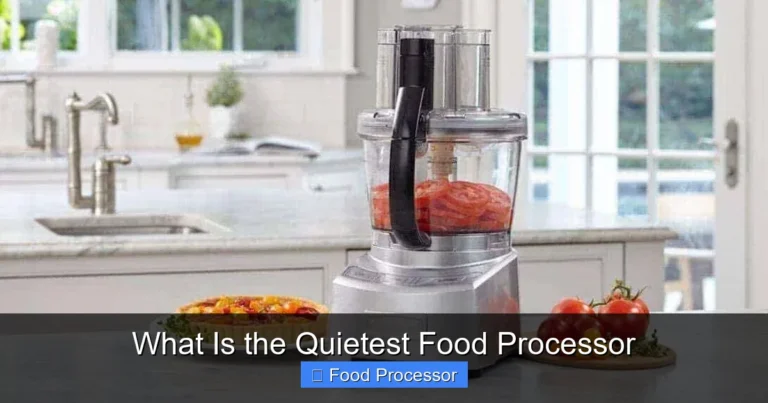 What Is the Quietest Food Processor