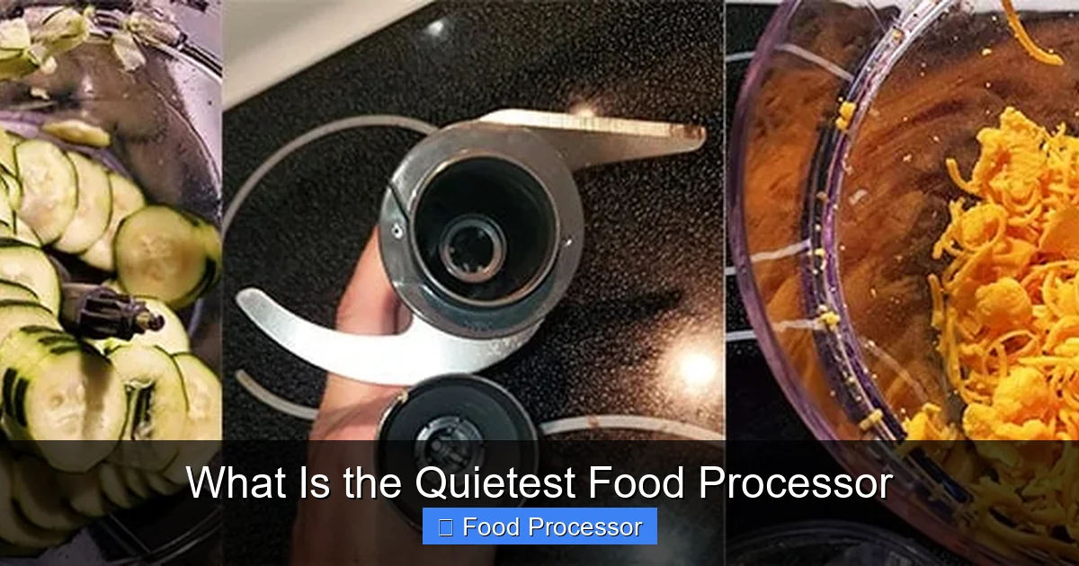 What Is the Quietest Food Processor