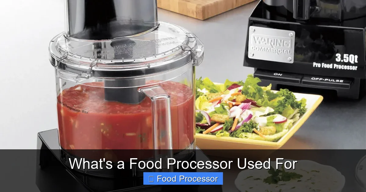 What's a Food Processor Used For