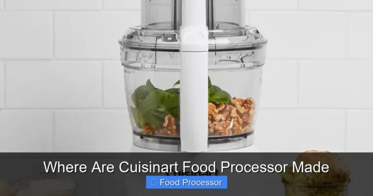 Where Are Cuisinart Food Processor Made
