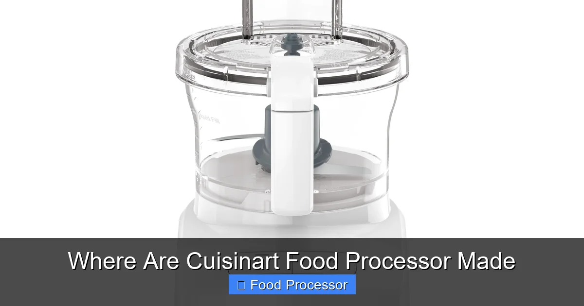 Where Are Cuisinart Food Processor Made