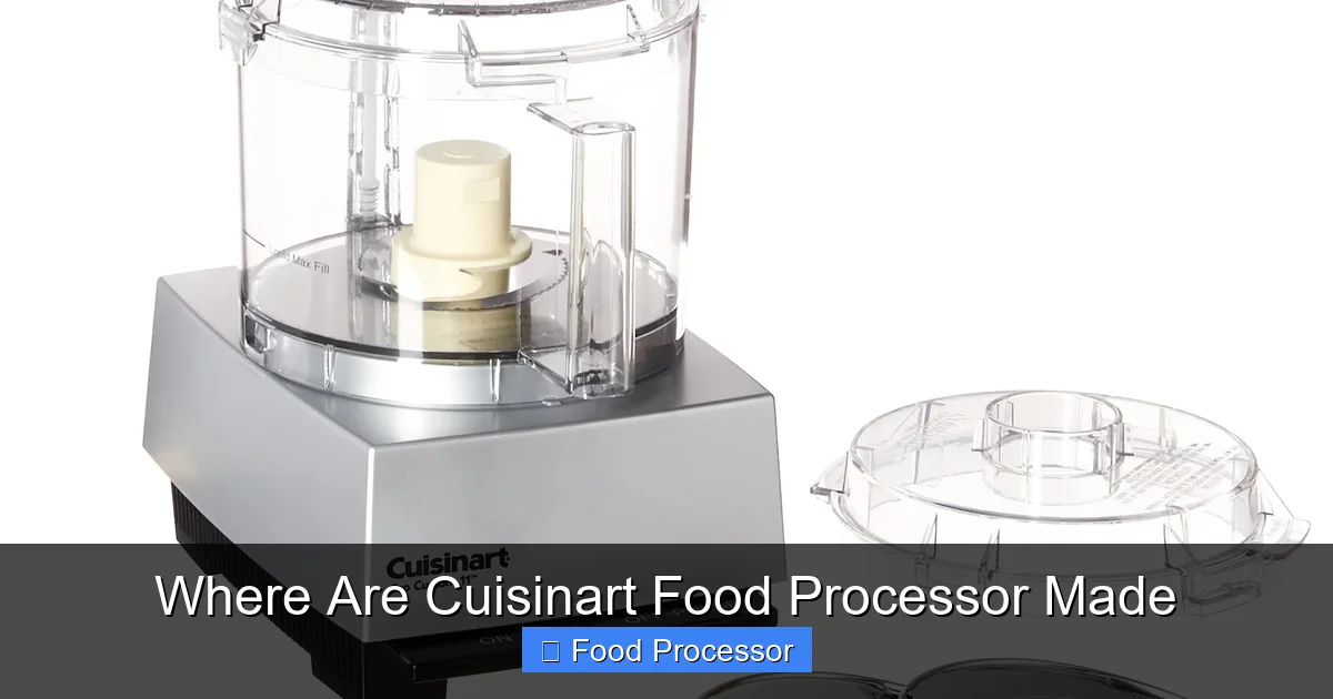 Where Are Cuisinart Food Processor Made