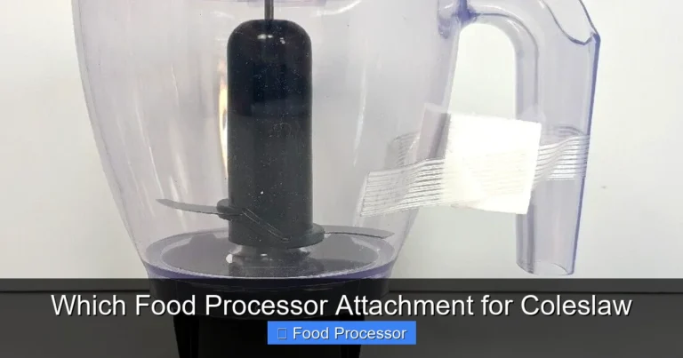 Which Food Processor Attachment for Coleslaw