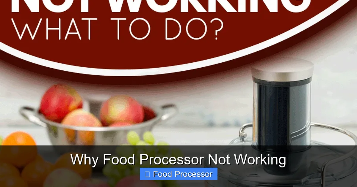 Why Food Processor Not Working
