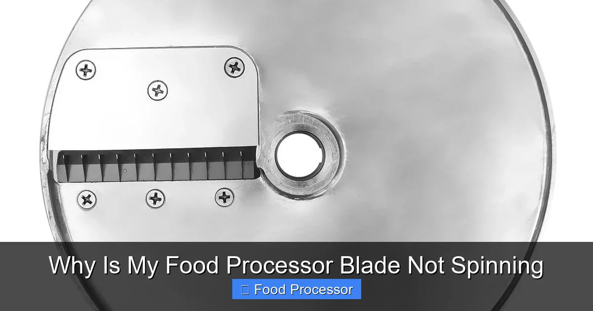 Why Is My Food Processor Blade Not Spinning