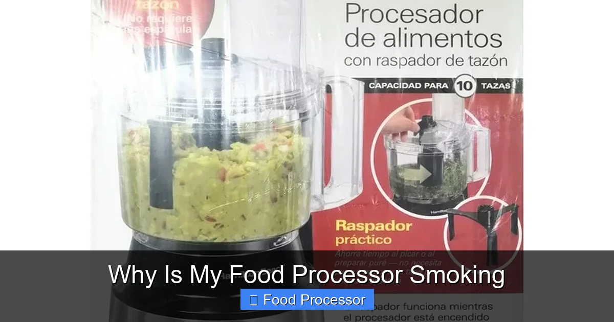 Why Is My Food Processor Smoking