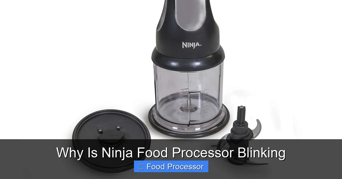 Why Is Ninja Food Processor Blinking