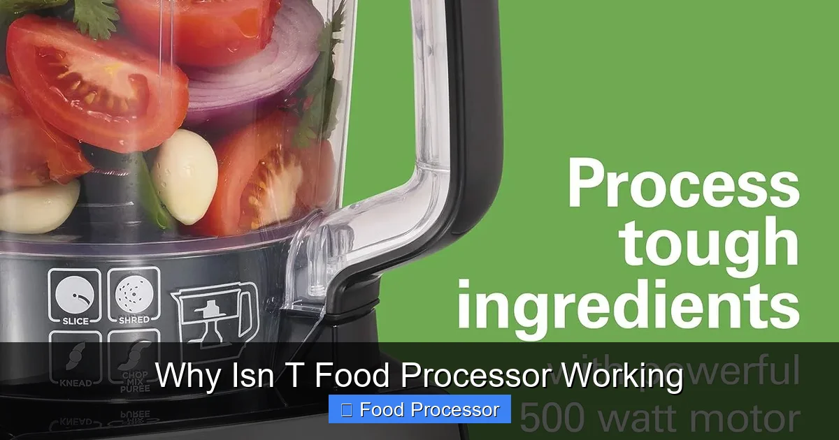 Why Isn T Food Processor Working
