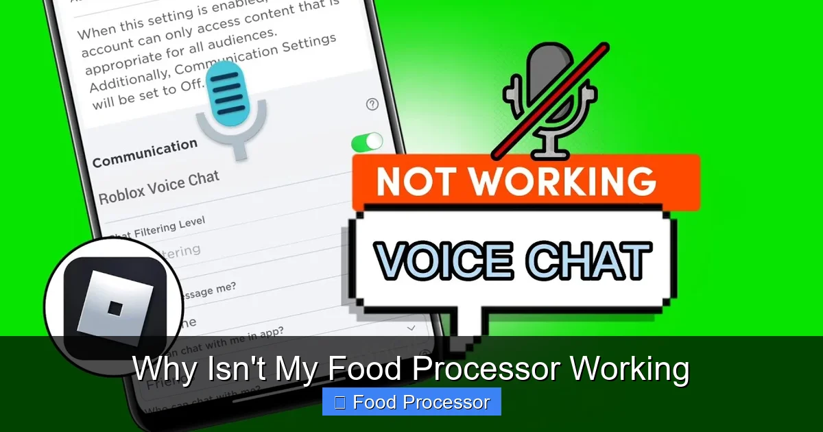 Why Isn't My Food Processor Working