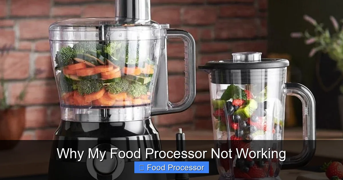 Why My Food Processor Not Working