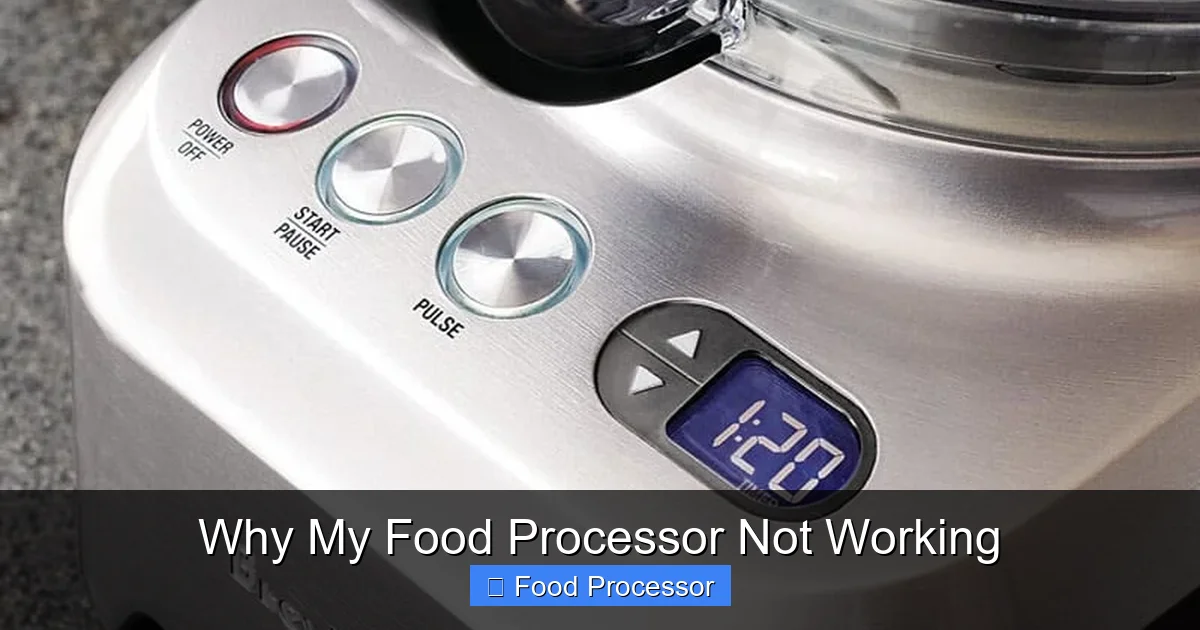 Why My Food Processor Not Working