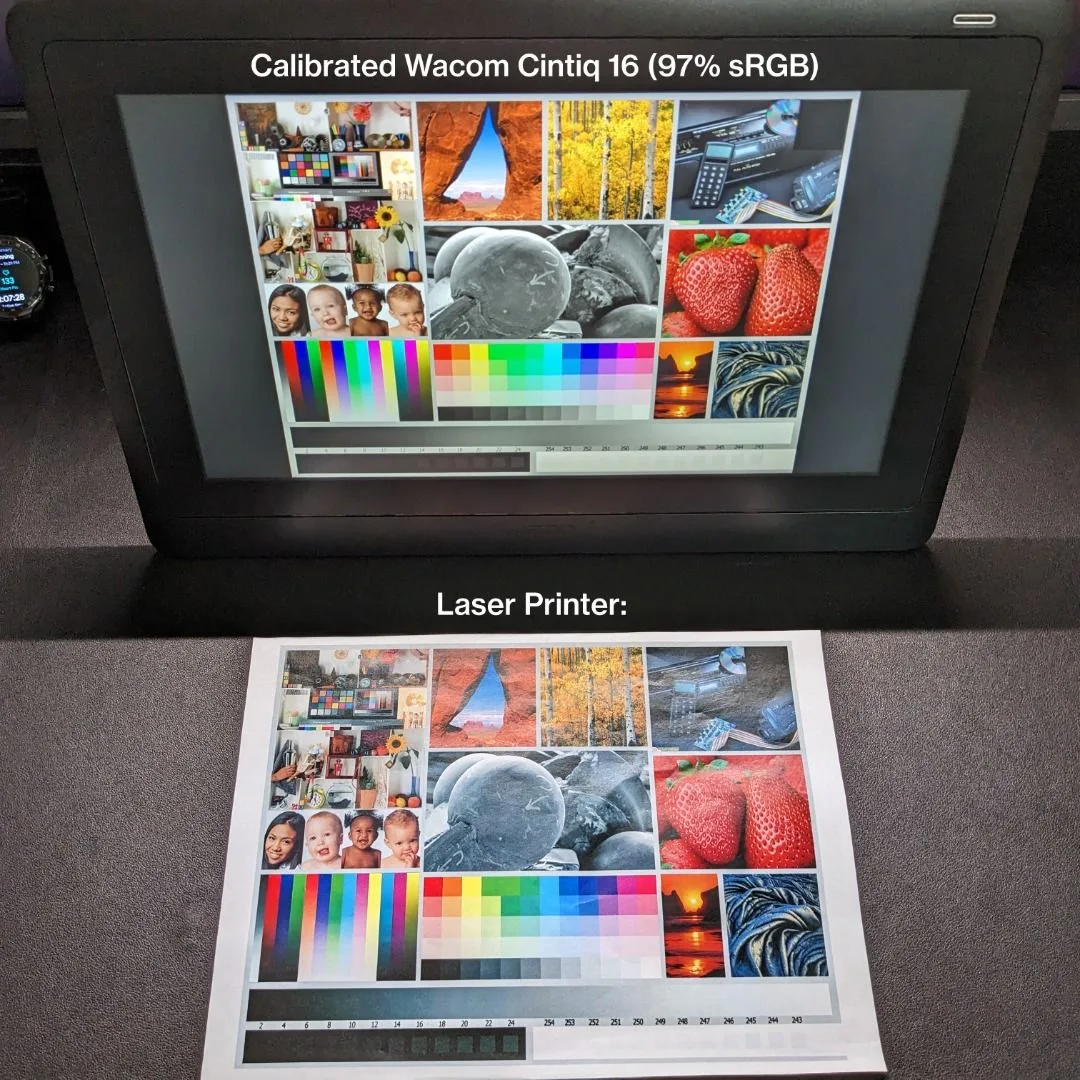do creators use factory calibration or custom profiles